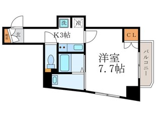 CQレジデンス京都御所西(302)の物件間取画像